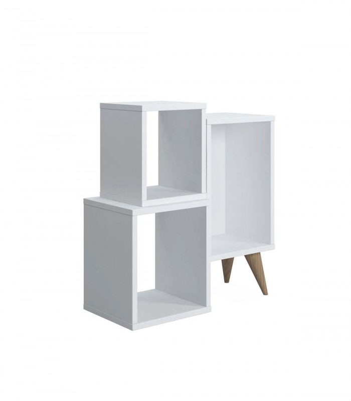 Biblioteca Mabel, Alb, 60 x 27 x 65 cm