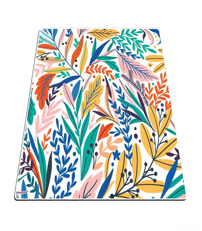 Covor de bucatarie Branch And Leaves, multicolor, lavabil, anti-alunecare, 80 x 200 cm