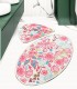 Set 2 Covorase baie Dolce Oval, 60 x 100 cm, 50 x 60 cm, Antiderapant, Multicolor