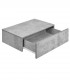 Noptiera montabila pe perete, un sertar, 46 x 30 x 15 cm, PAL,  aspect  gri beton