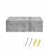 Noptiera montabila pe perete, un sertar, 46 x 30 x 15 cm, PAL,  aspect  gri beton
