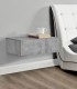 Noptiera montabila pe perete, un sertar, 46 x 30 x 15 cm, PAL,  aspect  gri beton