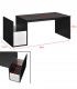 Masuta cafea cu suport pentru reviste,  90x45x35 cm, PAL melaminat, Negru/alb