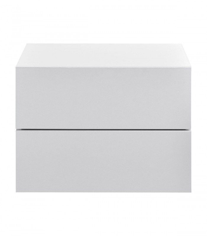 Noptiera montabila pe perete, 2 sertare, 40x29x30 cm, PAL, alb