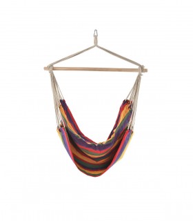 Scaun leagan  hamac 185 x 125 cm, bumbac/poliester, multicolor