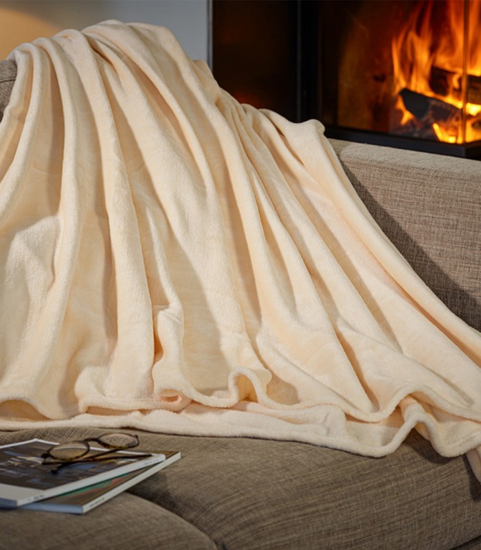 RESIGILAT  Cuvertura de pat Premium XXL, 300g/m², Bej, 280 x 210 cm