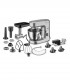Robot de bucatarie Amica KML 6011, 1000W, bol inox 4.5L, 1.8 kg, 8 trepte de viteza, functie pulse, 5 accesorii, argintiu