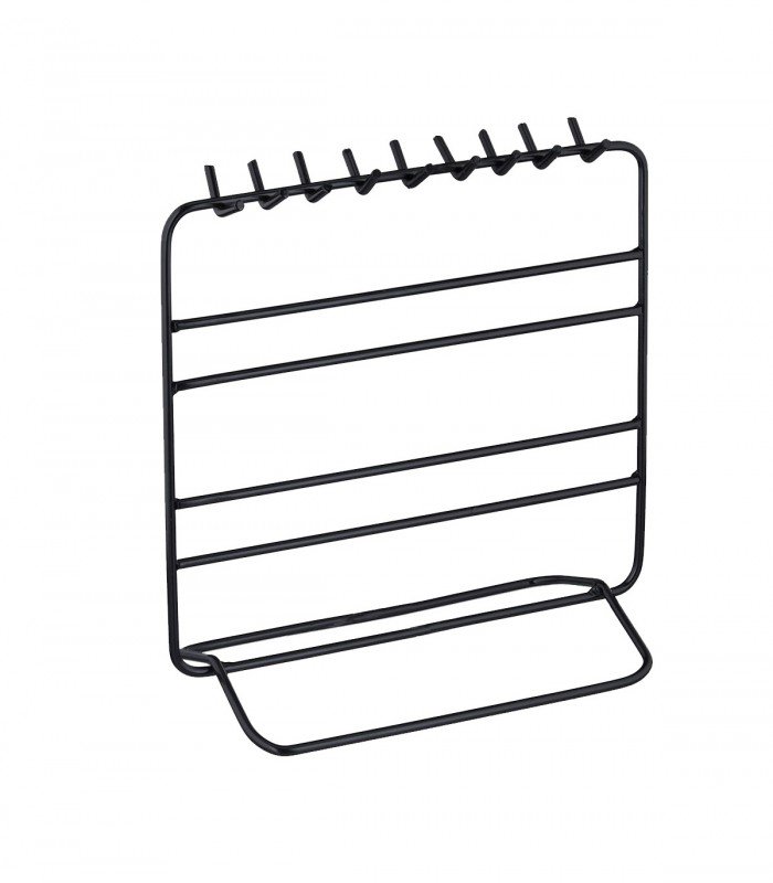 Organizator/suport pentru bijuterii, cercei, bratari, bijuterii, Negru, 20 x 10 x 21 cm