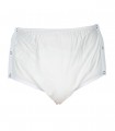 Chilot incontinenta nivel 4/5, Suprima, Unisex, PVC/Poliester, Alb, Mar 36, cu capse laterale