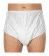 Chilot incontinenta nivel 4/5, Suprima, Unisex, PVC/Poliester, Alb, Mar 44, cu capse laterale