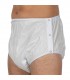 Chilot incontinenta nivel 4/5, Suprima, Unisex, PVC/Poliester, Alb, Mar 44, cu capse laterale