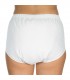 Chilot incontinenta nivel 4/5, Suprima, Unisex, 100% Bumbac , Captuseala poliester, Alb, capse laterale, Mar 44/46