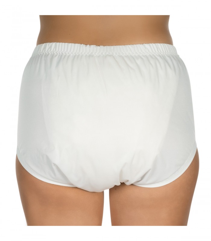 Chilot incontinenta nivel 4/5, Suprima, Unisex, Poliester, Alb, Mar L, cu capse laterale