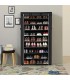 Dulap pentru pantofi cu 10 niveluri, Negru, 88 x 28 x 160 cm