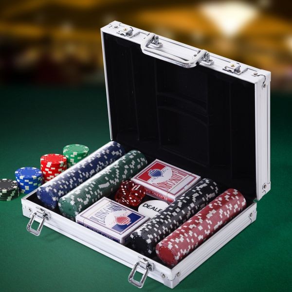 Set Poker Deluxe cu 200 jetoane, Servieta, Aluminiu 200 pret redus imagine 2022 3