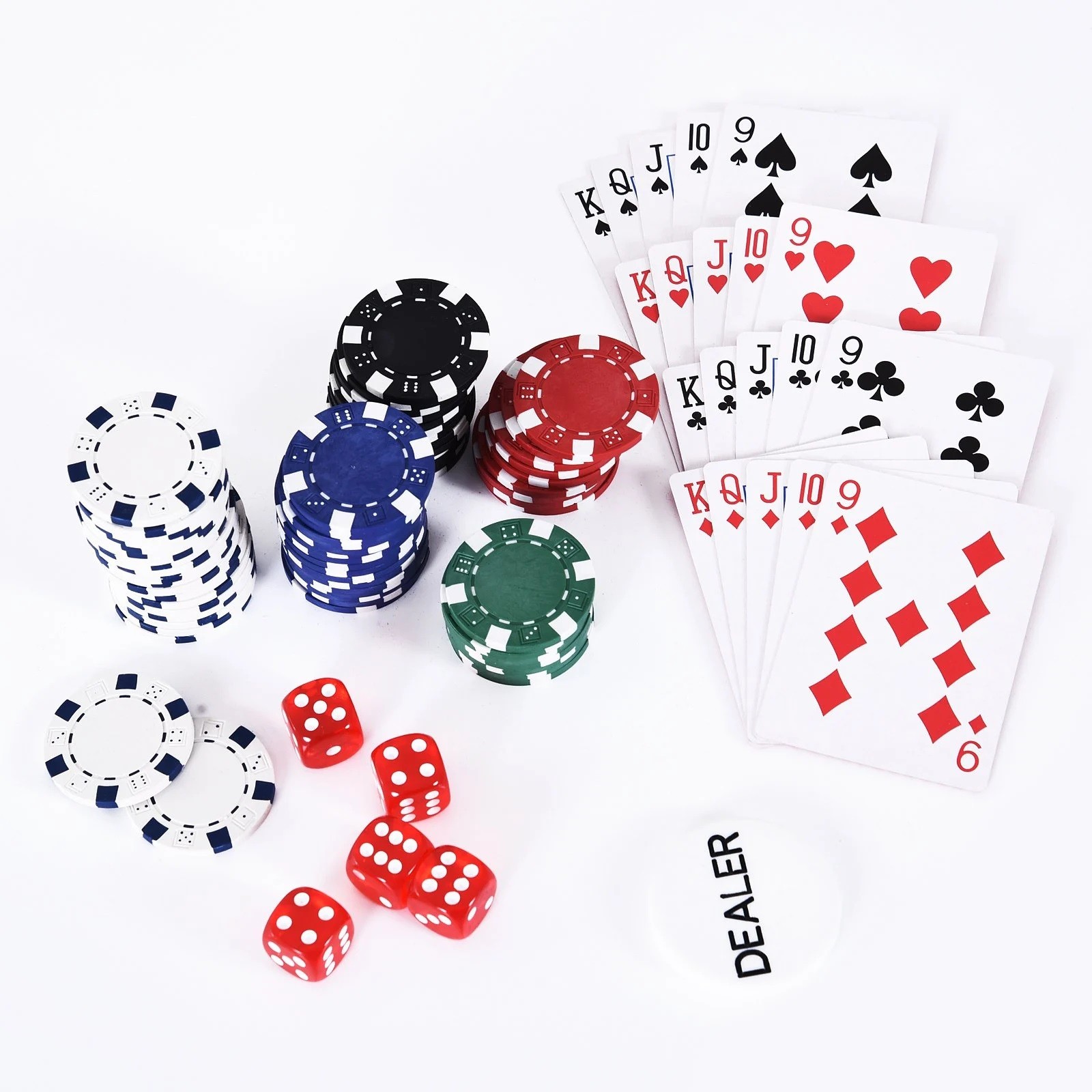 Set de poker cu 300 de jetoane, 38 x 20.5 x 6.5 cm 20.5 pret redus imagine 2022 5