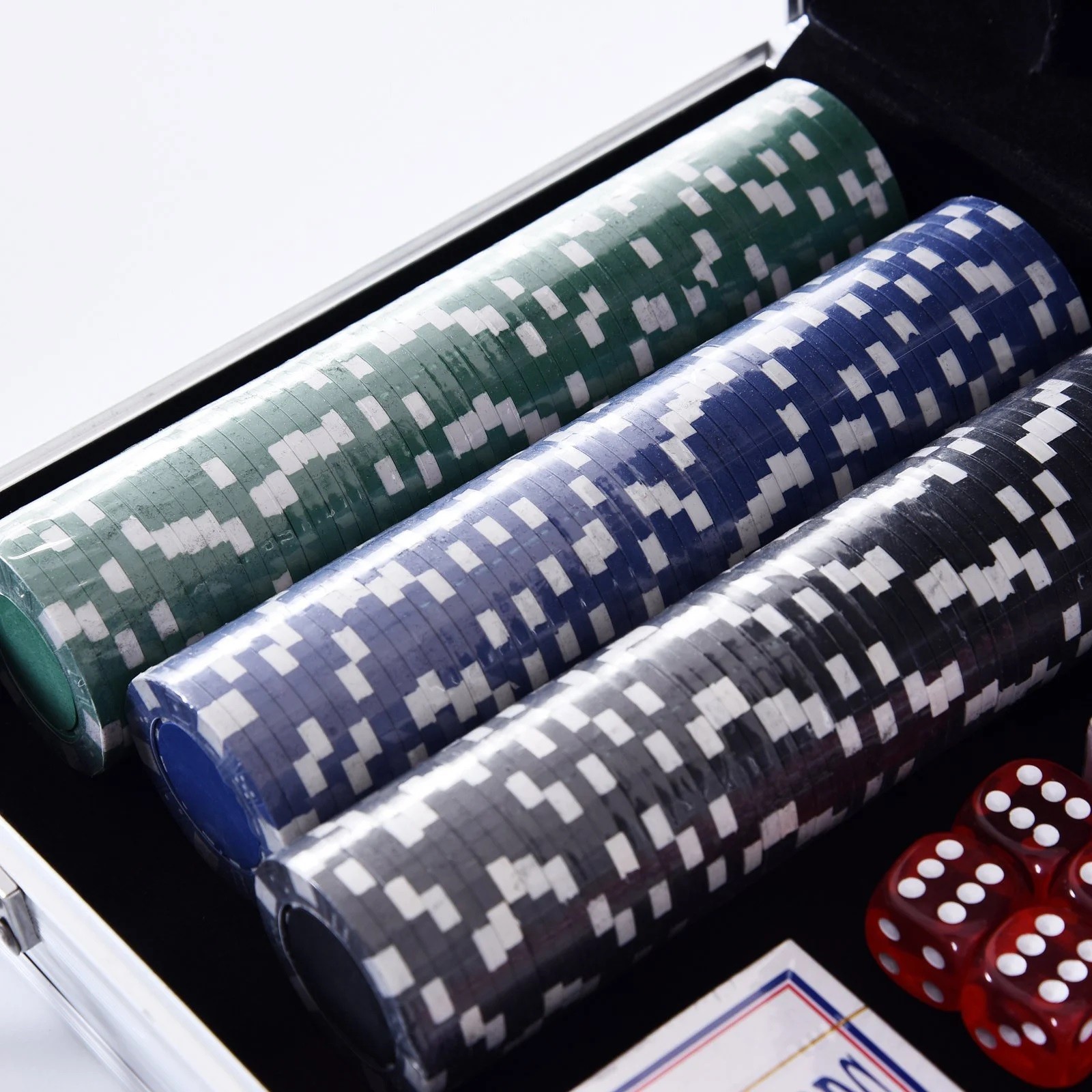 Set de poker cu 300 de jetoane, 38 x 20.5 x 6.5 cm 20.5 pret redus imagine 2022 8