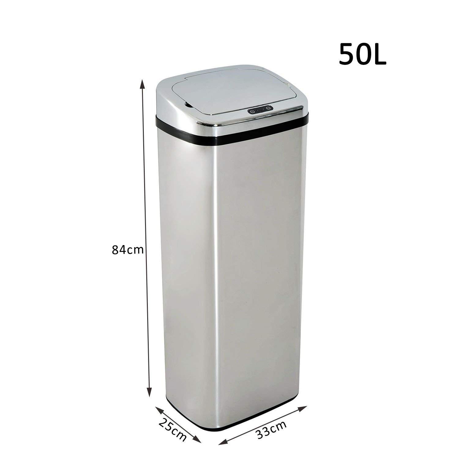 Cos de gunoi cu senzor 68L, Inox familio.ro imagine noua 2022 5