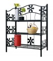 Raft metalic, Negru mat, 60x30x70cm