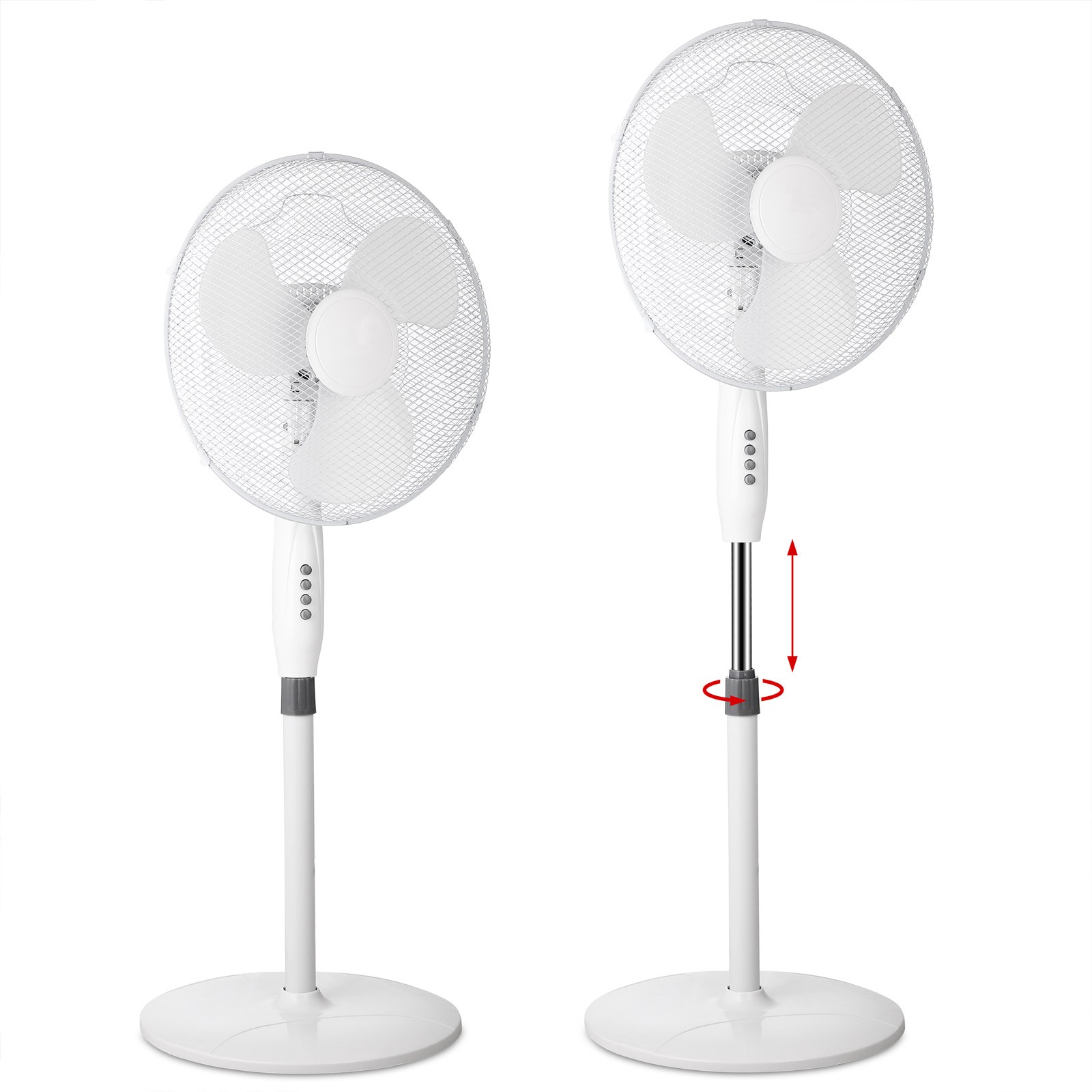 Ventilator de putere mare, Reglabil, Rotativ, 43 cm Climatizare