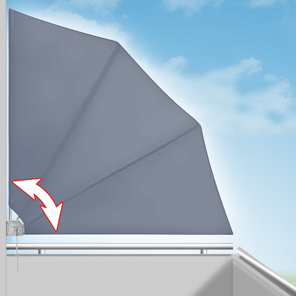 Paravan protectie balcon, Pliabil, Antracit, 140 x 140 cm 140 pret redus imagine 2022 7