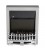 Semineu electric, 1000/2000 W, Argintiu