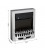 Semineu electric, 1000/2000 W, Argintiu