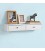 Raft perete cu 2 sertare, MDF, Alb