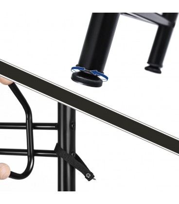 Cuier haine cu suport pantofi, 3 rafturi, Metal, Negru