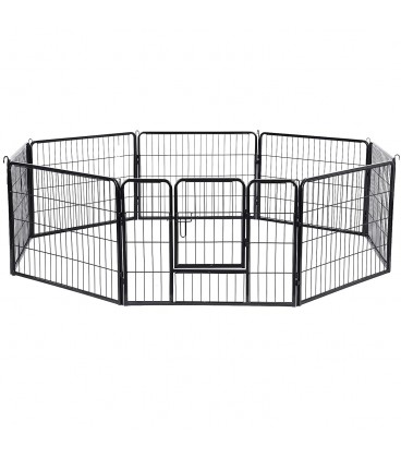 Tarc animale de companie, Pliabil si portabil, Negru, 77 x 60 cm
