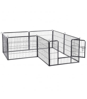 Tarc animale de companie, Pliabil si portabil, Negru, 77 x 60 cm