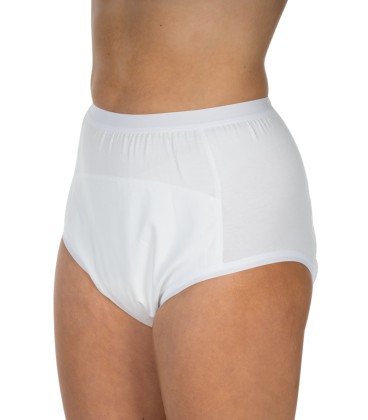 Chilot clasic incontinenta nivel 4, Unisex, Alb, Mar 52/54