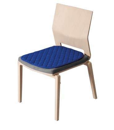 Perna protectie scaun antiderapanta, Albastru, 40 x 50 cm