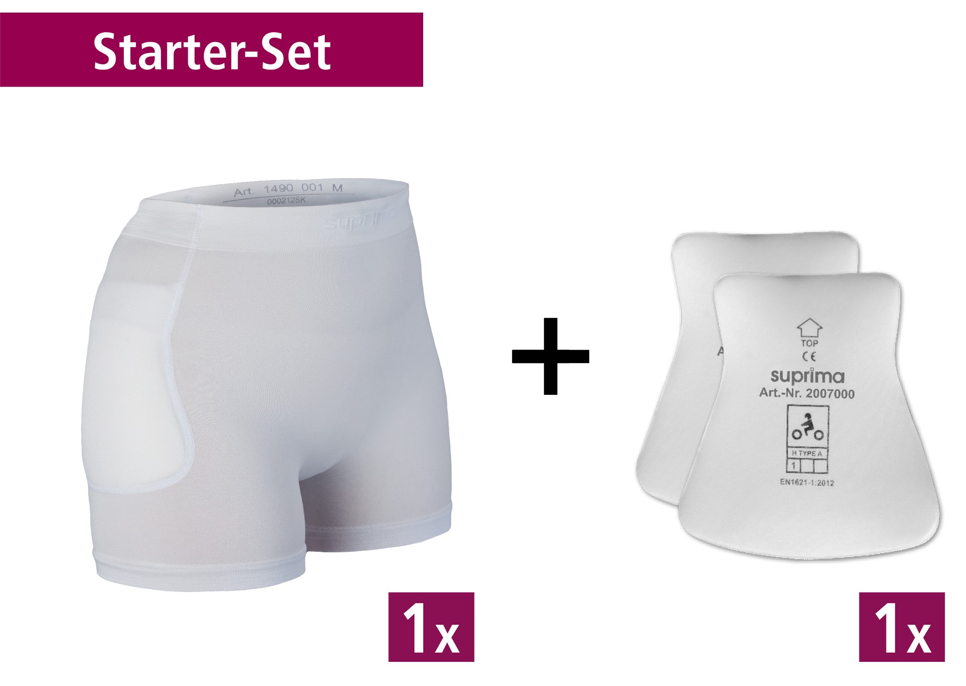 Pantaloni protectie sold + burete protectie, Suprima, Unisex, Alb, Mar XL Alb