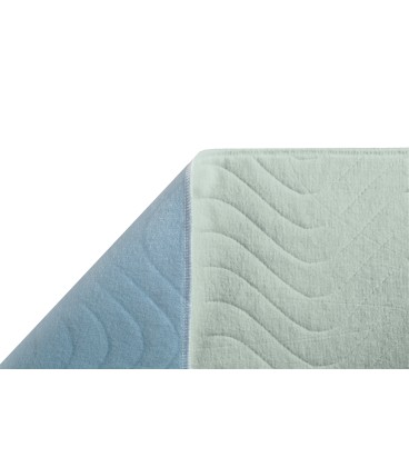 Aleza protectie saltea lavabila din poliester velur fara margini laterale, Verde deschis, 80x90 cm