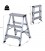 Scara aluminiu 3 trepte, 81x42x72 cm