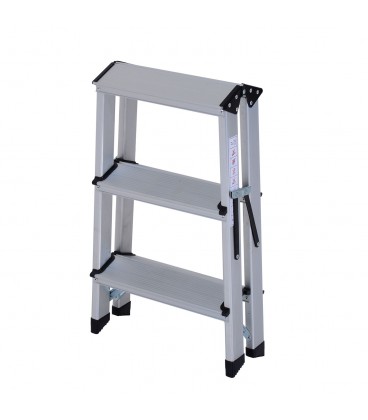 Scara aluminiu 3 trepte, 81x42x72 cm