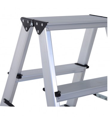 Scara aluminiu 3 trepte, 81x42x72 cm
