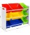 Raft depozitare jucarii XL cu 3 cutii mari si 6 cutii mici, Multicolor, L 86 cm